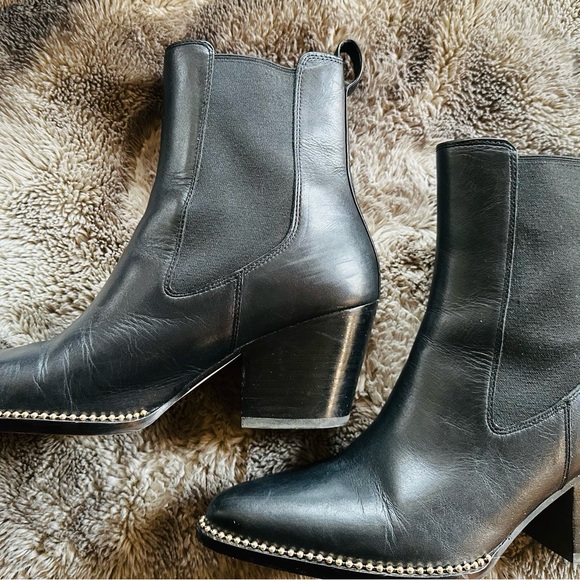 Coach Black and Gold  Ankle Boots - Picture 6 of 6